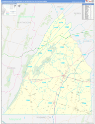 Chambersburg-Waynesboro Basic<br>Wall Map
